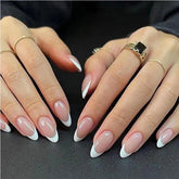 Minimalist Press On Nails 24PCS with Circular Design