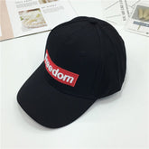 Unisex Baseball Cap Cotton Embroidered Letters Adjustable Korean Style Casual Hat
