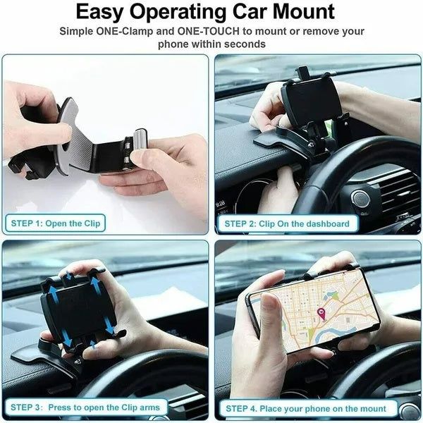 Universal Car Phone Holder Mount For 4 To 7 Inch Devices