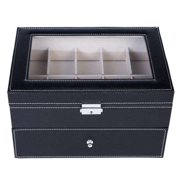 Luxury Watch Storage Box with 20 Compartments