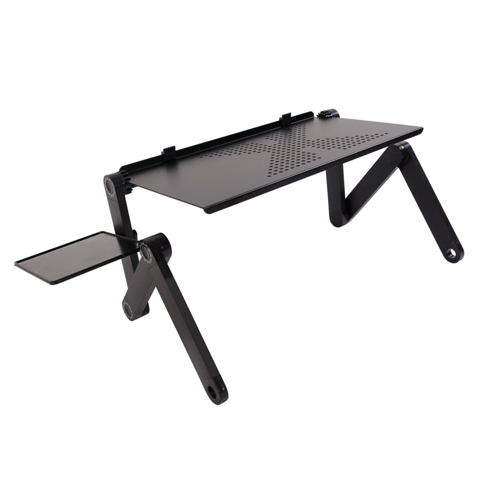 Adjustable Aluminum Laptop Stand for Desk with Mouse Plate