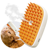 4 In 1 Steam Cat Brush For Pets