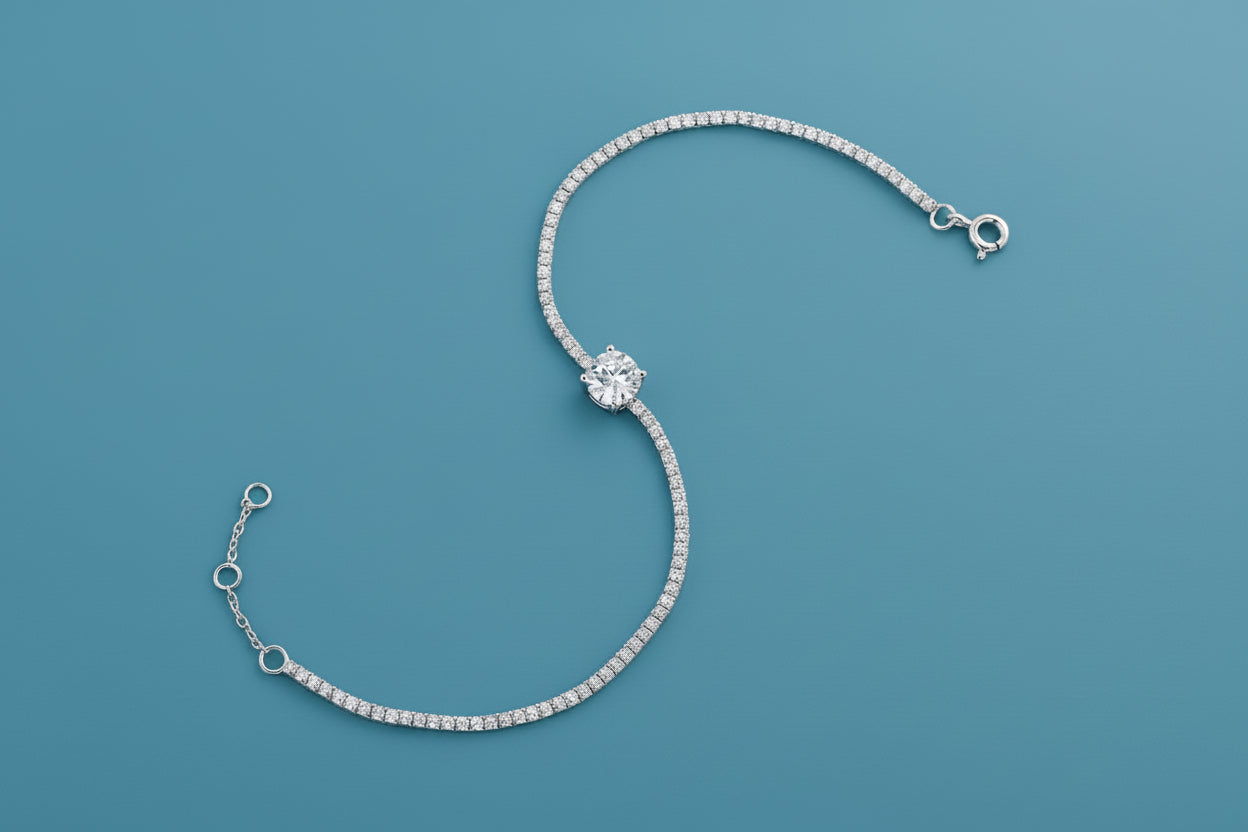 Dawn Luxury Moissanite Bracelet S925 Silver