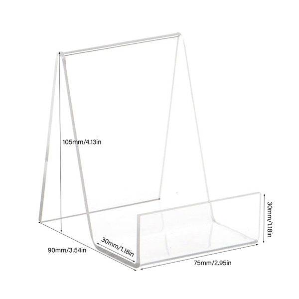 Clear Acrylic Stand With Triangular Base Book Display