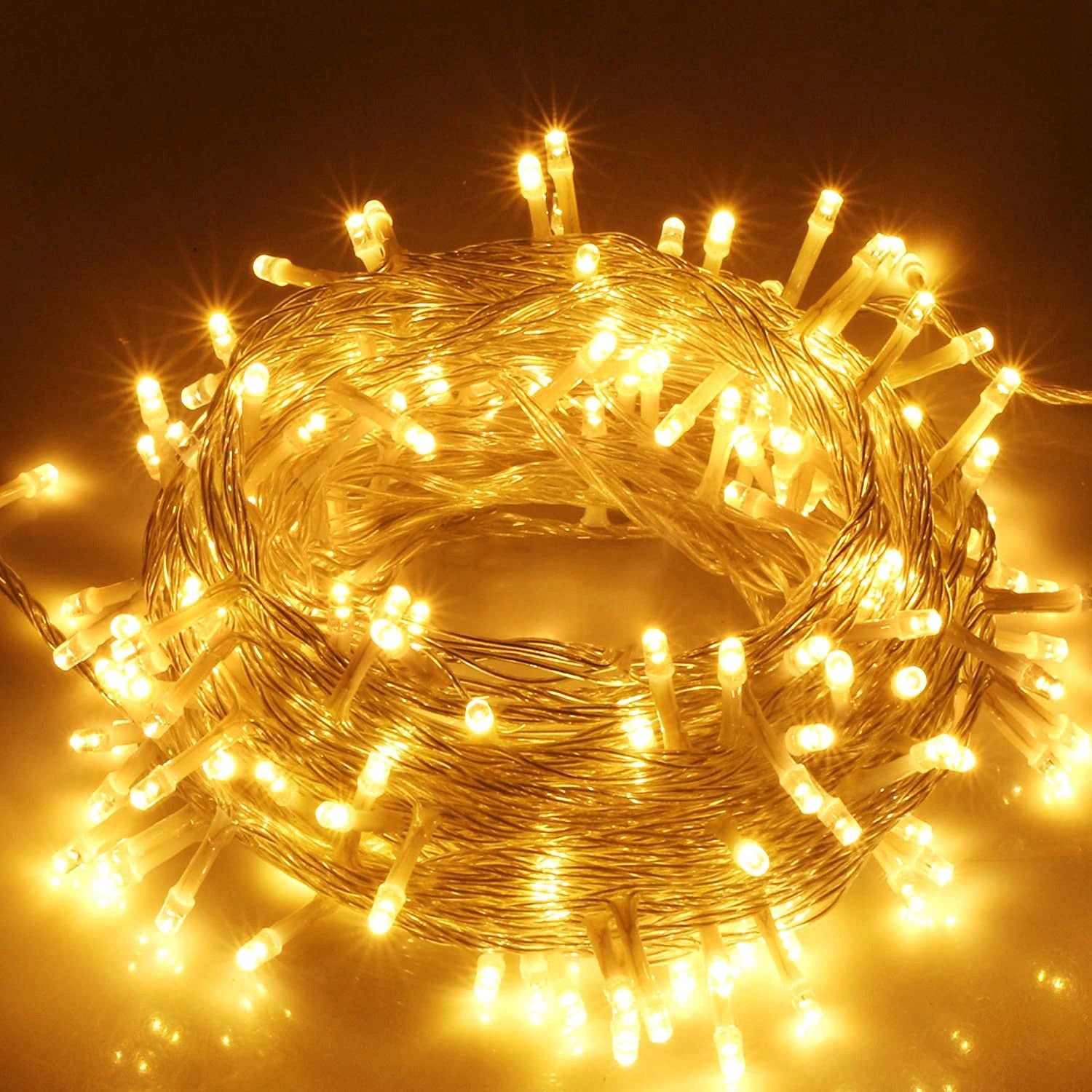 String Lights 3 Meter 300 LED Warm White Curtain Waterproof