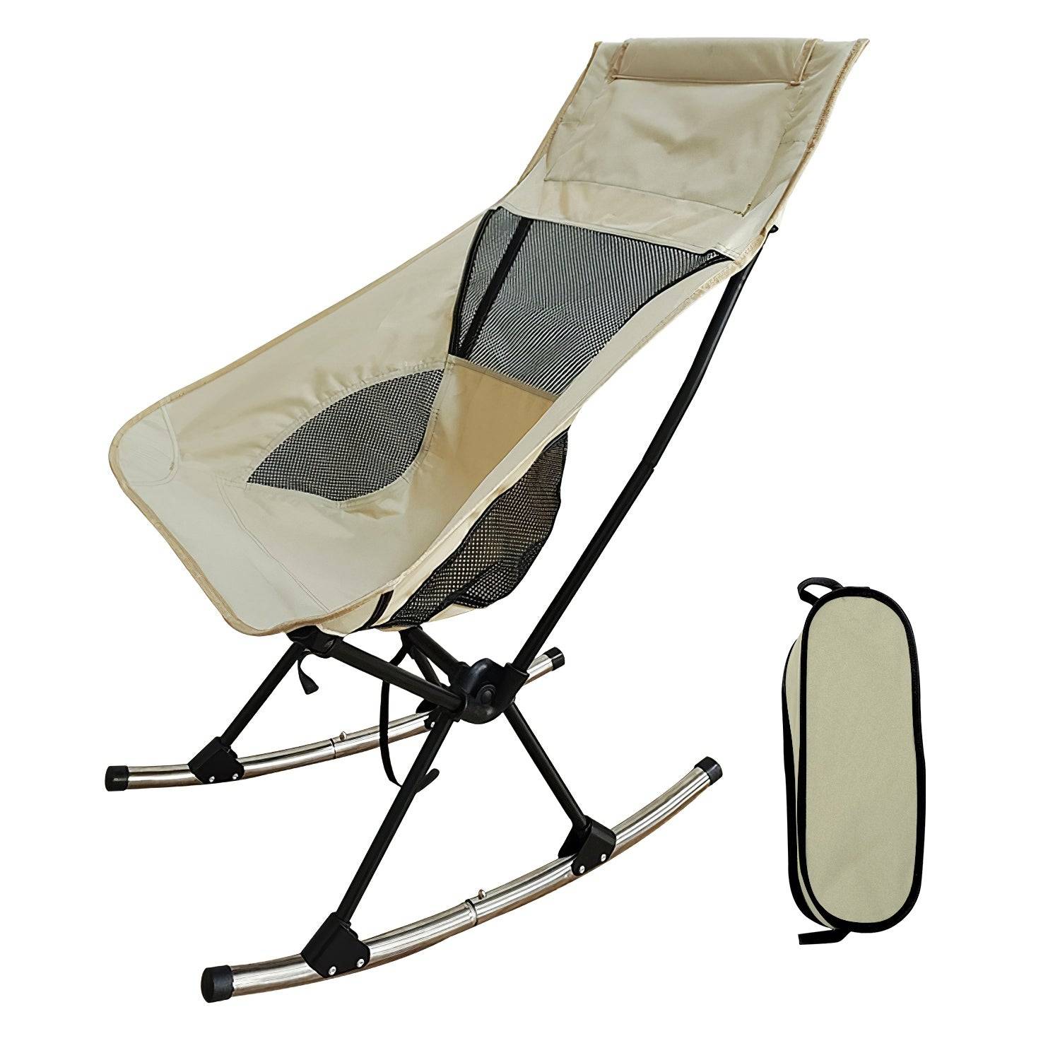Portable Camping Rocking Chair with Bag