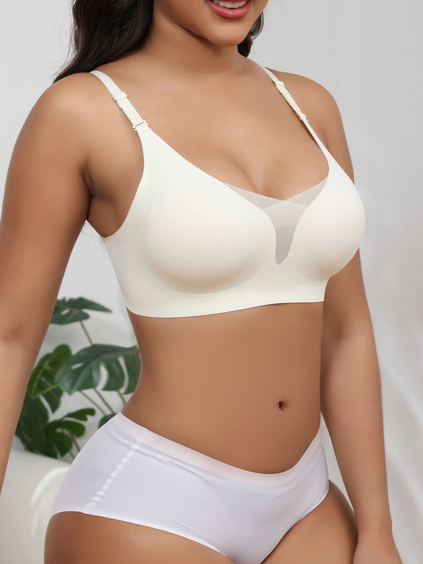 Wireless Bra Seamless Wire Free Adjustable Three Pack