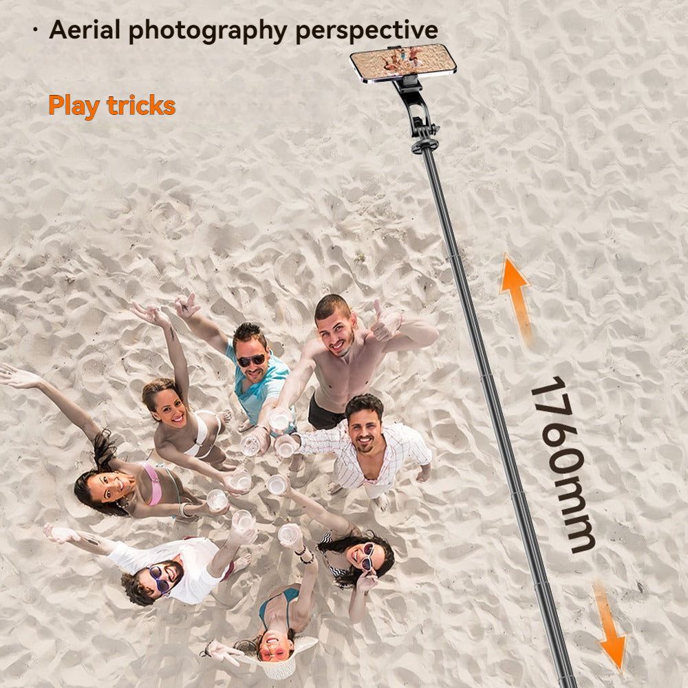 Selfie Stick Tripod with Light for Phone Recording