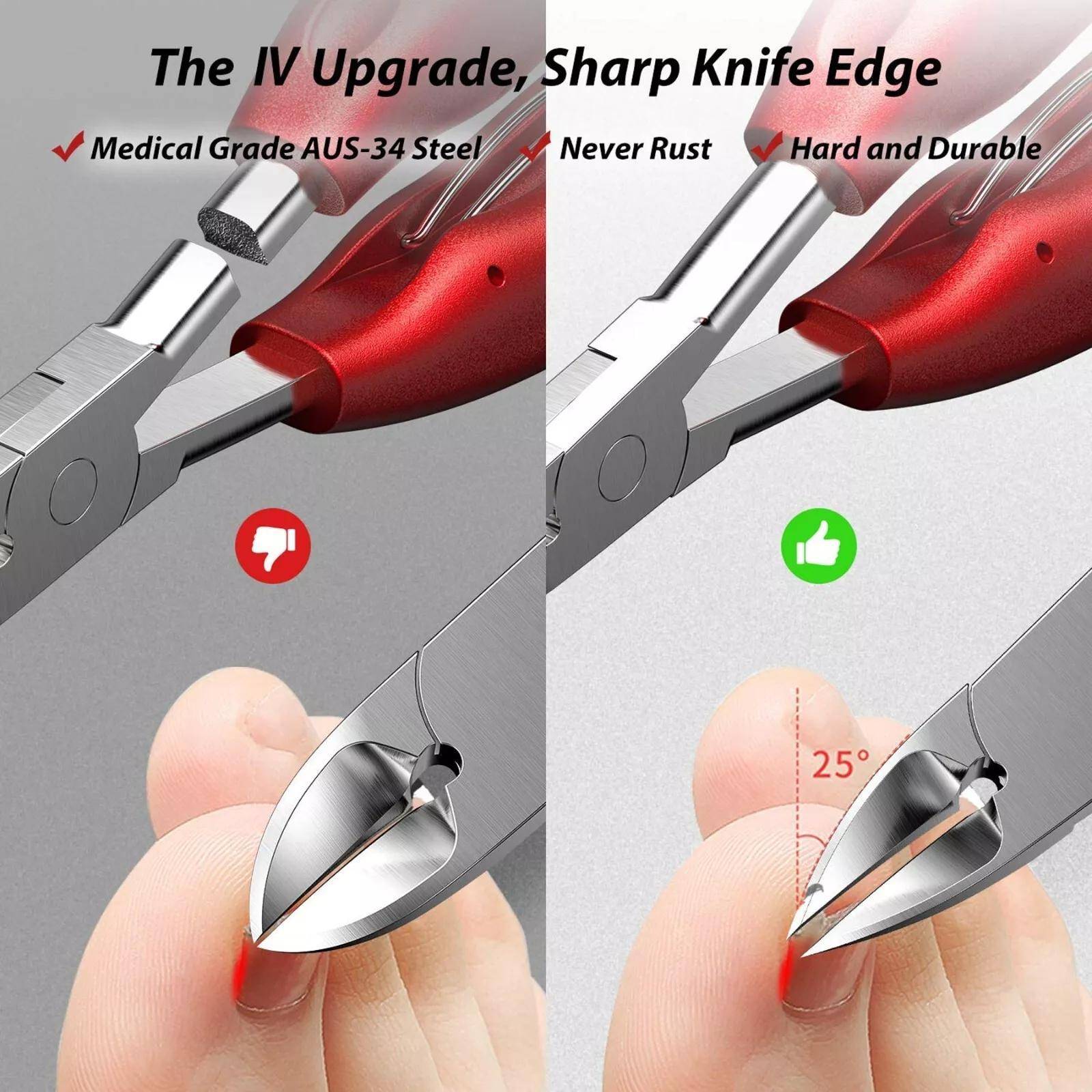Nail Clippers Professional Thick Toenail Cutter