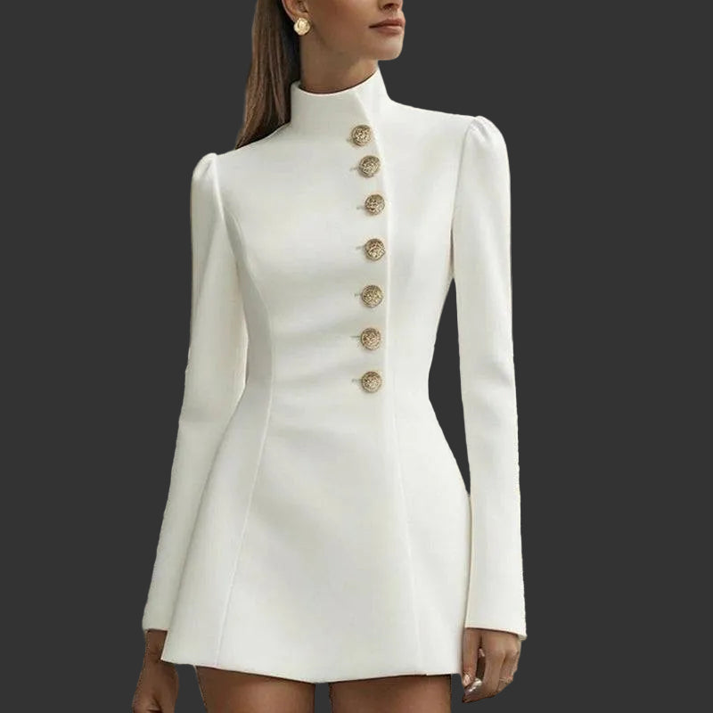 Blazer Dress Women Slim Fit Elegant Knee Length Style