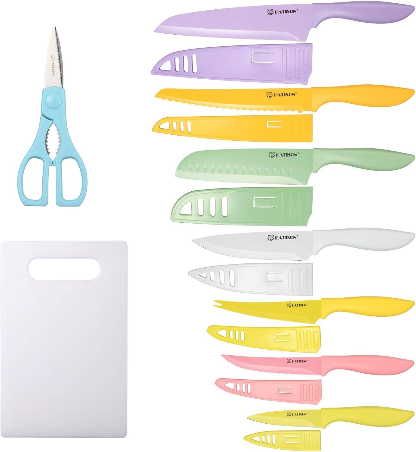 30 Piece Colorful Stainless Steel Kitchen Knife Set