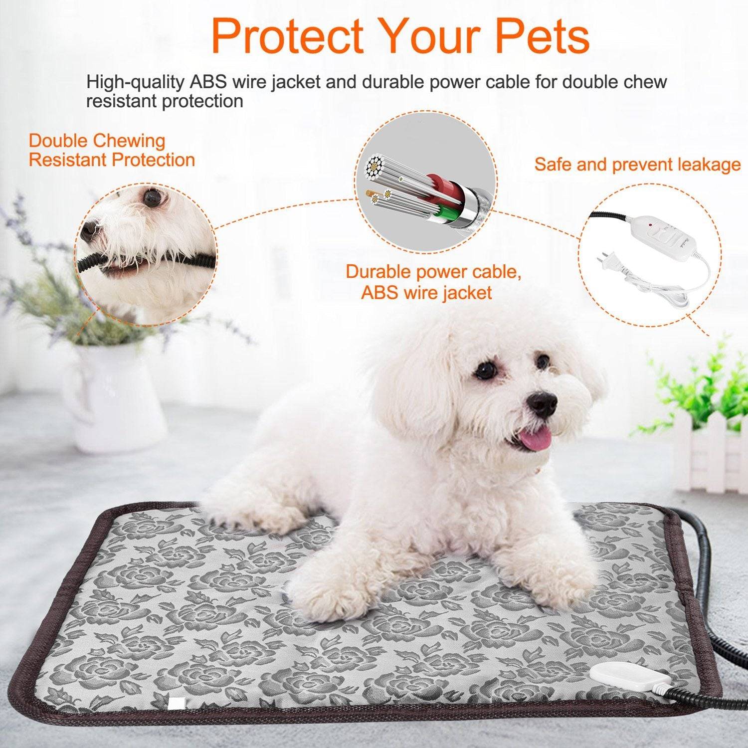 Waterproof Pet Heating Pad With Control