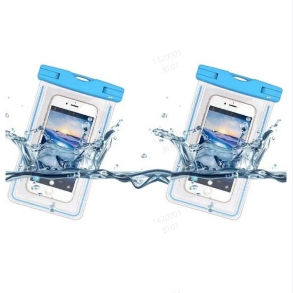 Waterproof Phone Pouch 2 Pack with IPX8 Touchscreen Bag