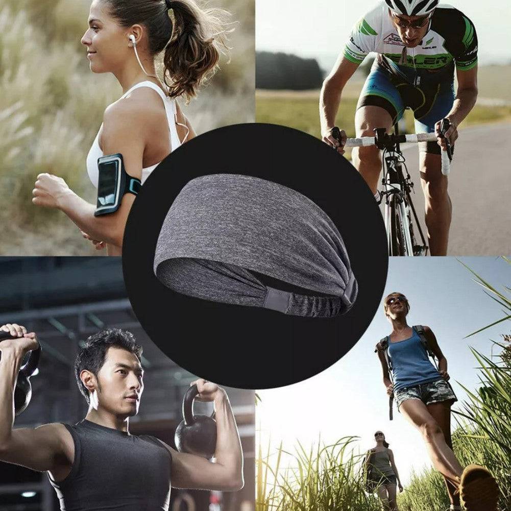 Unisex Sports Headbands 5 Pack Fitness Sweatbands