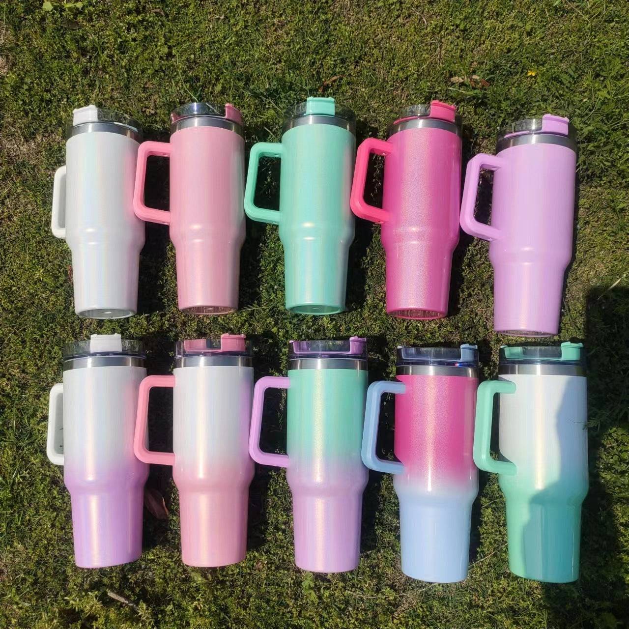 Gradient Insulated Tumbler Stainless Steel Large Capacity