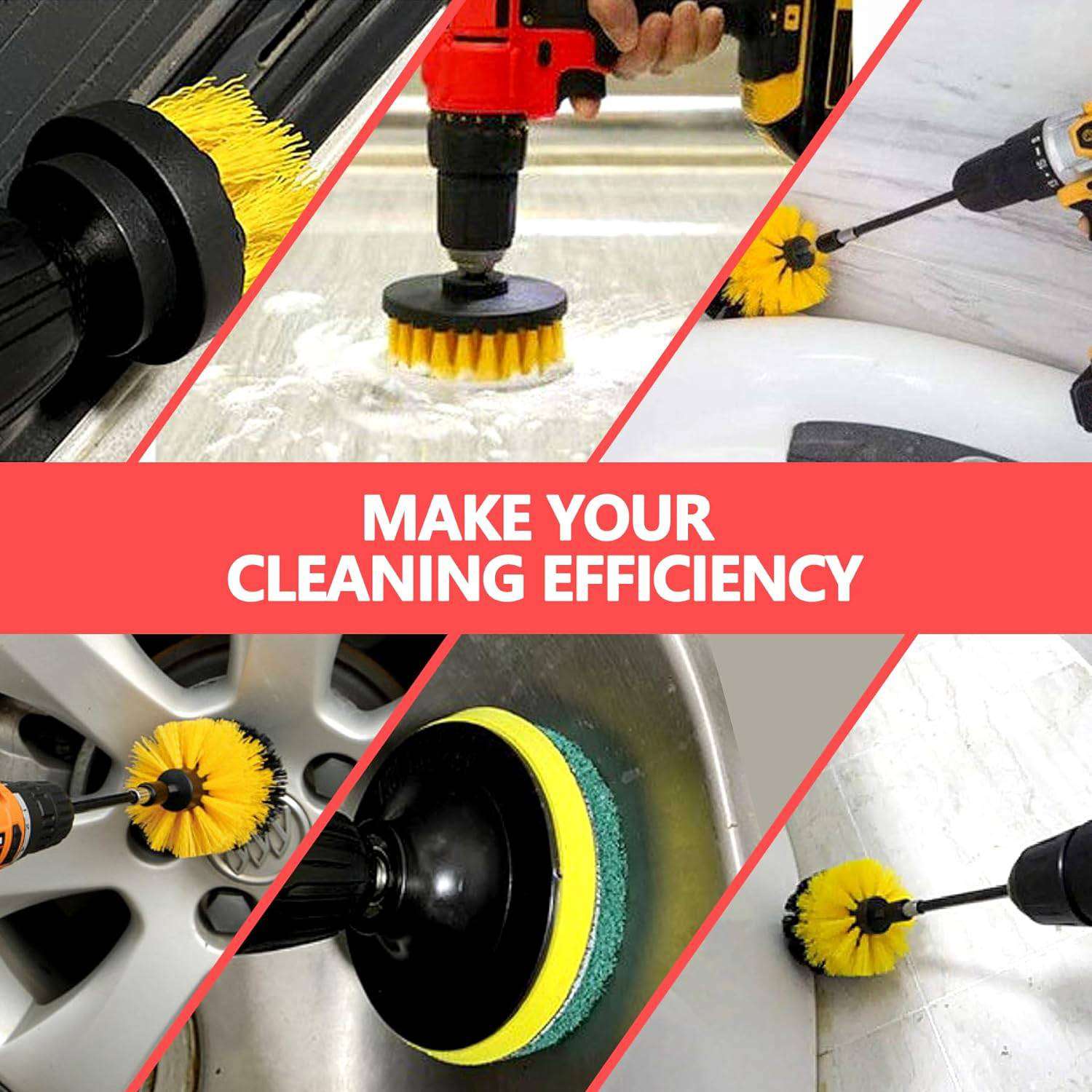 45 Piece Drill Scrub Brushes Cleaning Set