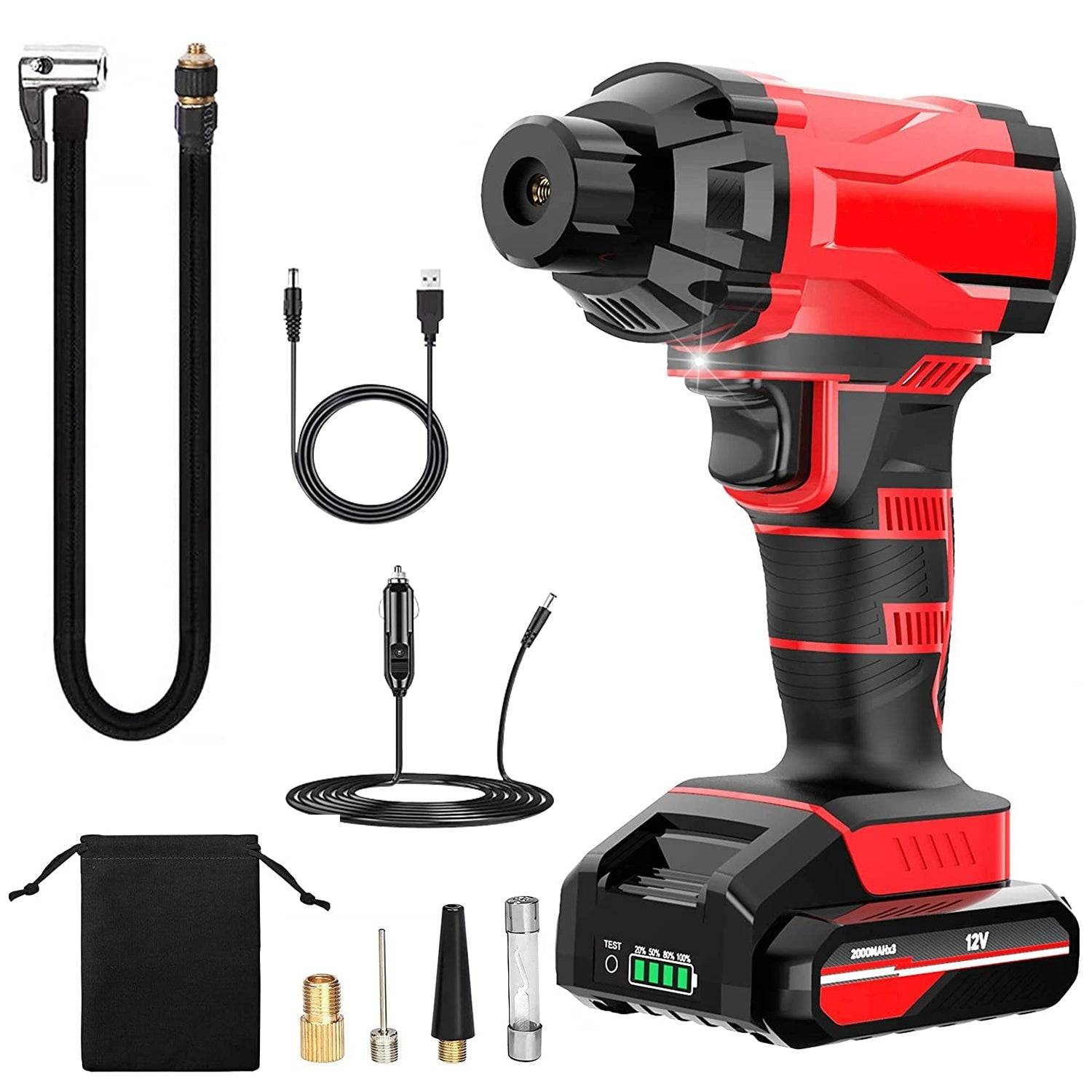 Wireless Tire Inflator 150 PSI Rechargeable