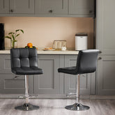 Adjustable Bar Stools with Backrest 2 Pack