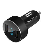 Dual USB Car Charger 3.1A Fast Charge LED