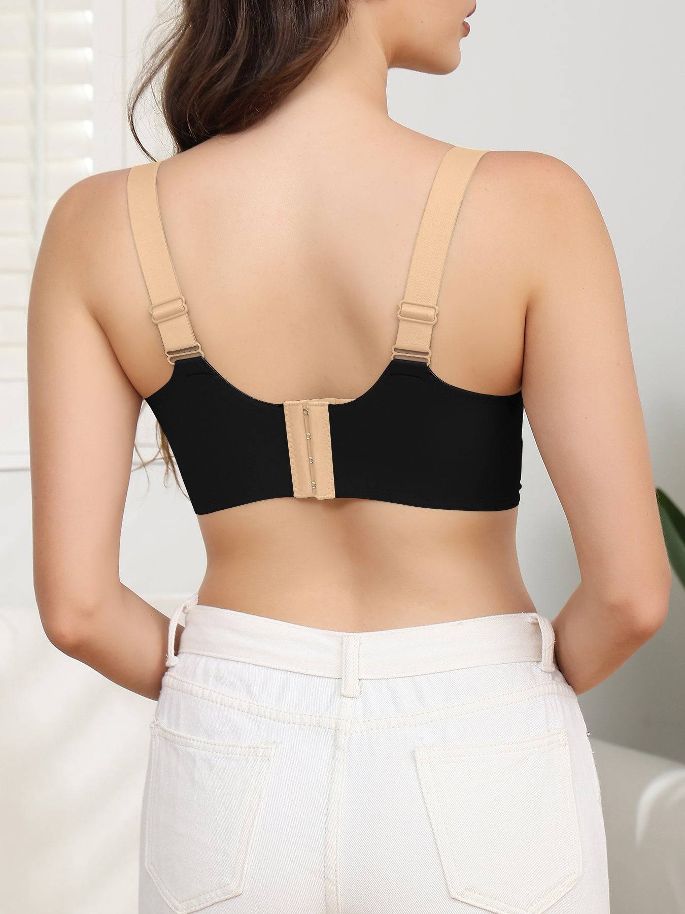 4PCS Wireless Push Up Bras Set Comfort Fit