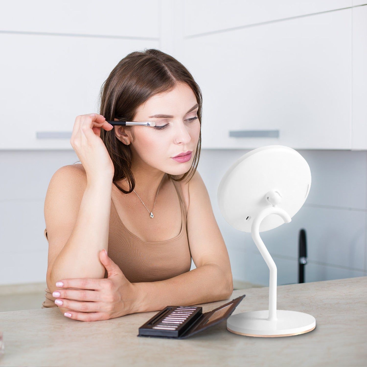 Lighted Vanity Mirror with 5X Magnification