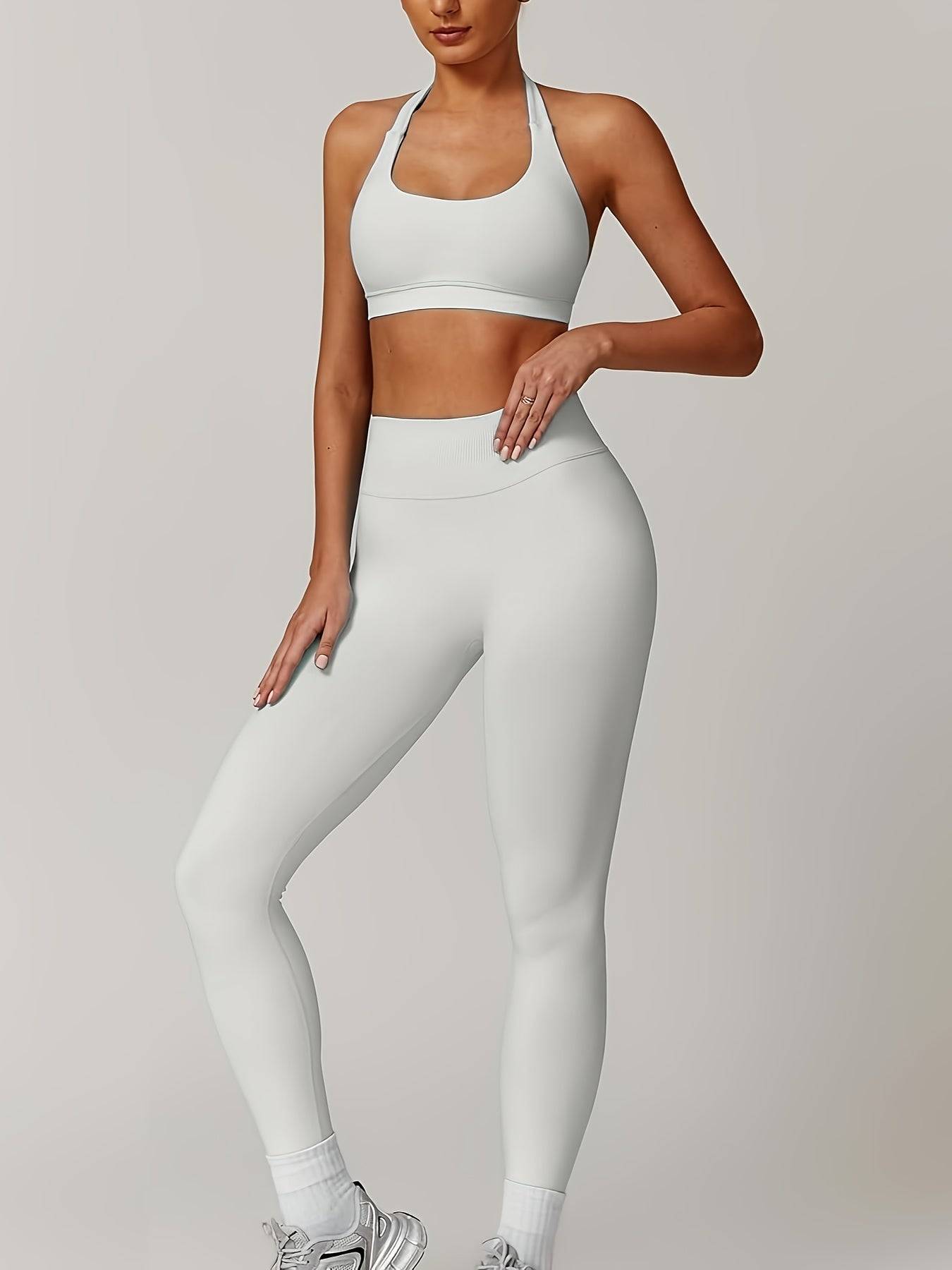 Workout Set for Women with Supportive Bra and Leggings