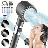 Turbo Shower Head With Multiple Modes And Filter