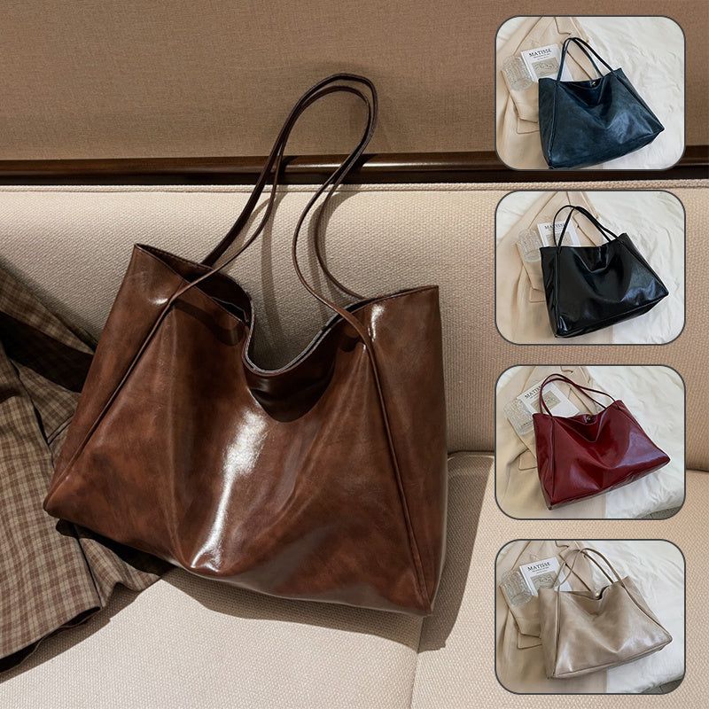 Women Fashionable Soft Leather Shoulder Handbag