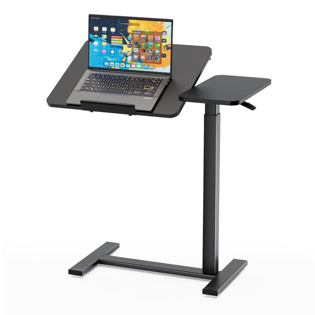 Adjustable Laptop Desk Overbed Table with Wheels