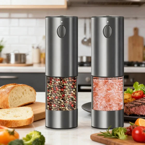 Electric Spice Grinder Set Battery Powered 2PCS