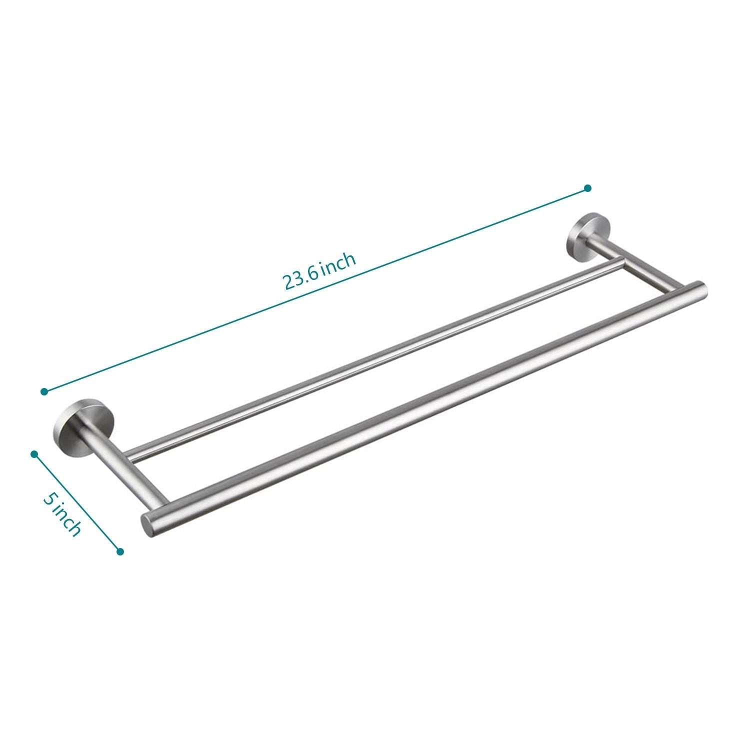 23.6 Inch Stainless Steel Wall Mounted Towel Rack