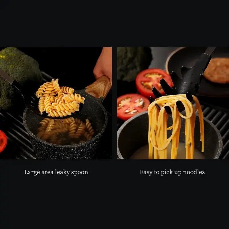 Cooking Utensils 5 Piece Set Stainless Steel and Nylon