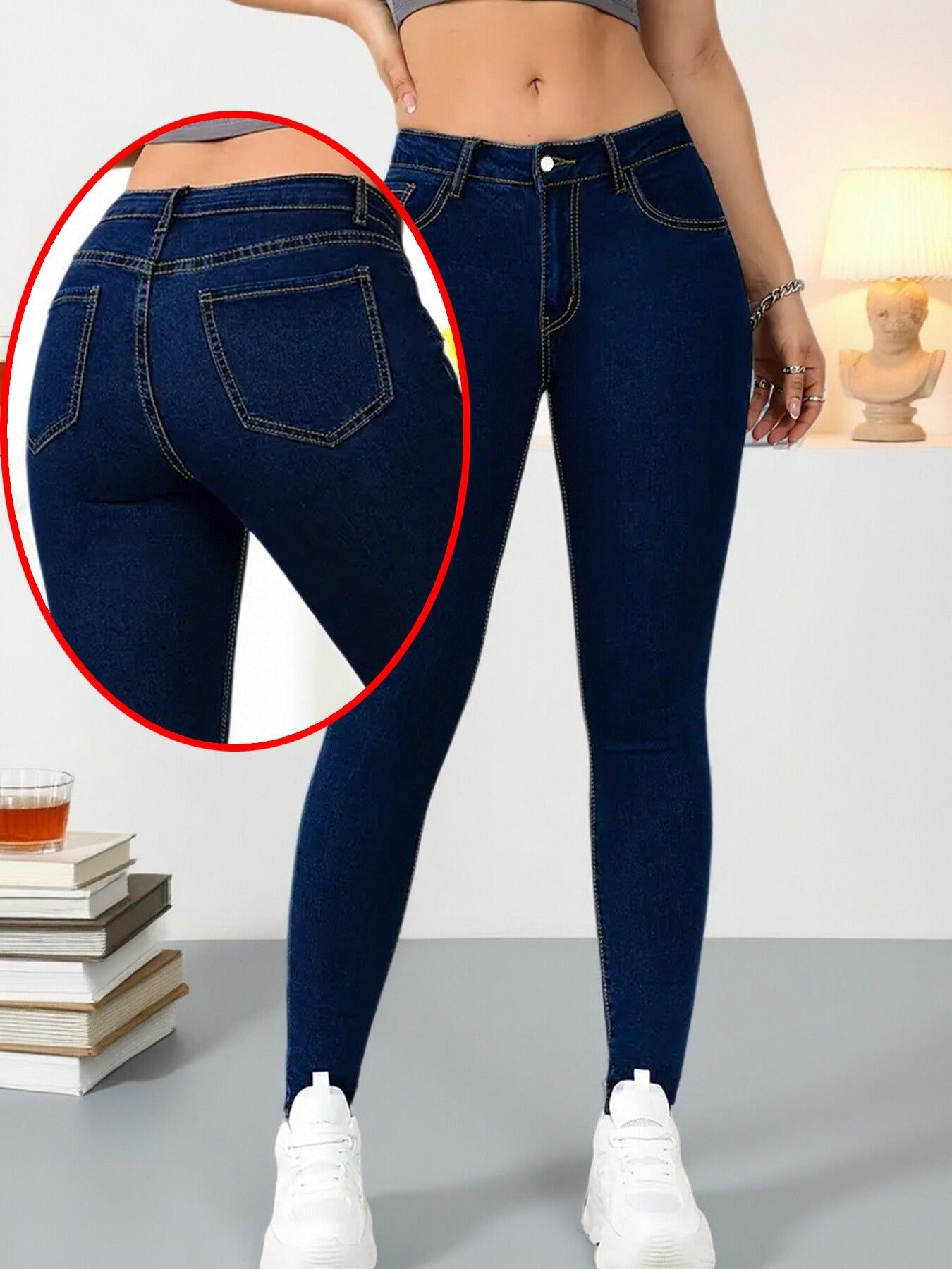 Women’s High Waist Slim Fit Jeans for Everyday Comfort