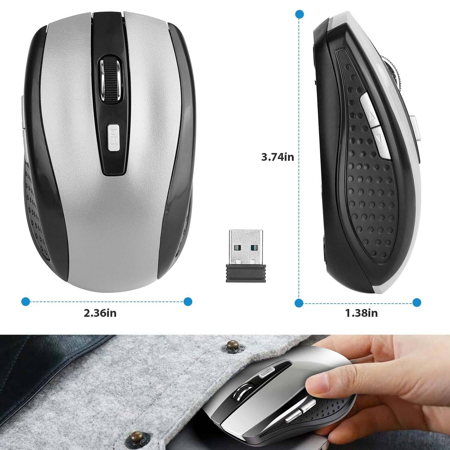Wireless Gaming Mouse with Ergonomic DPI Control