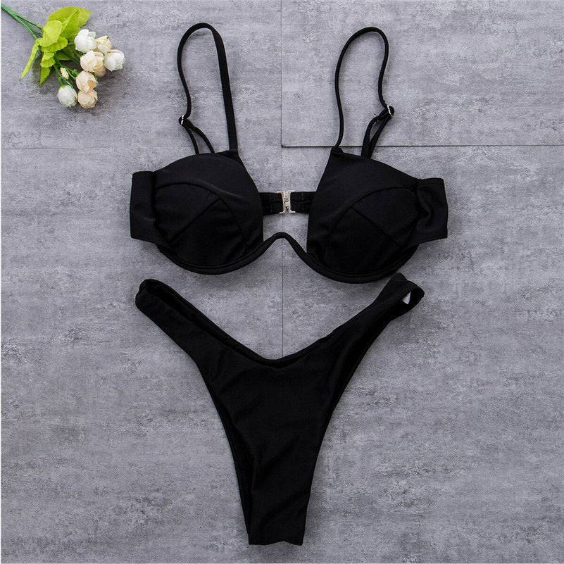 Women’s Multicolor Adjustable Bikini Two Piece Set