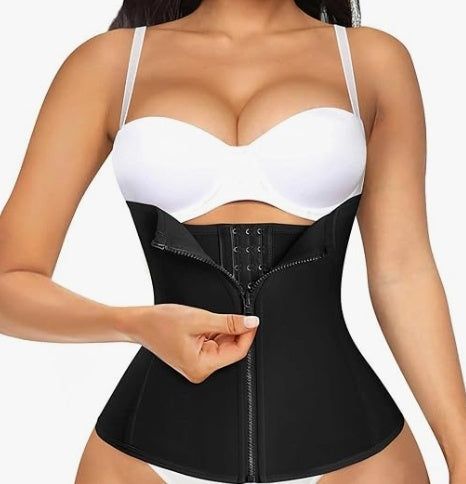Waist Trainer for Women with Zipper Tummy Control Support