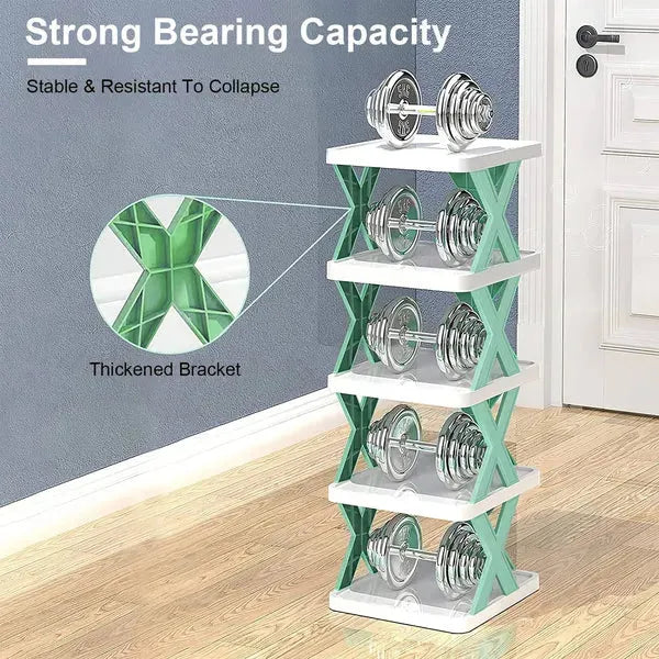 Shoe Rack 9 Tier Narrow Vertical Free Standing Organizer