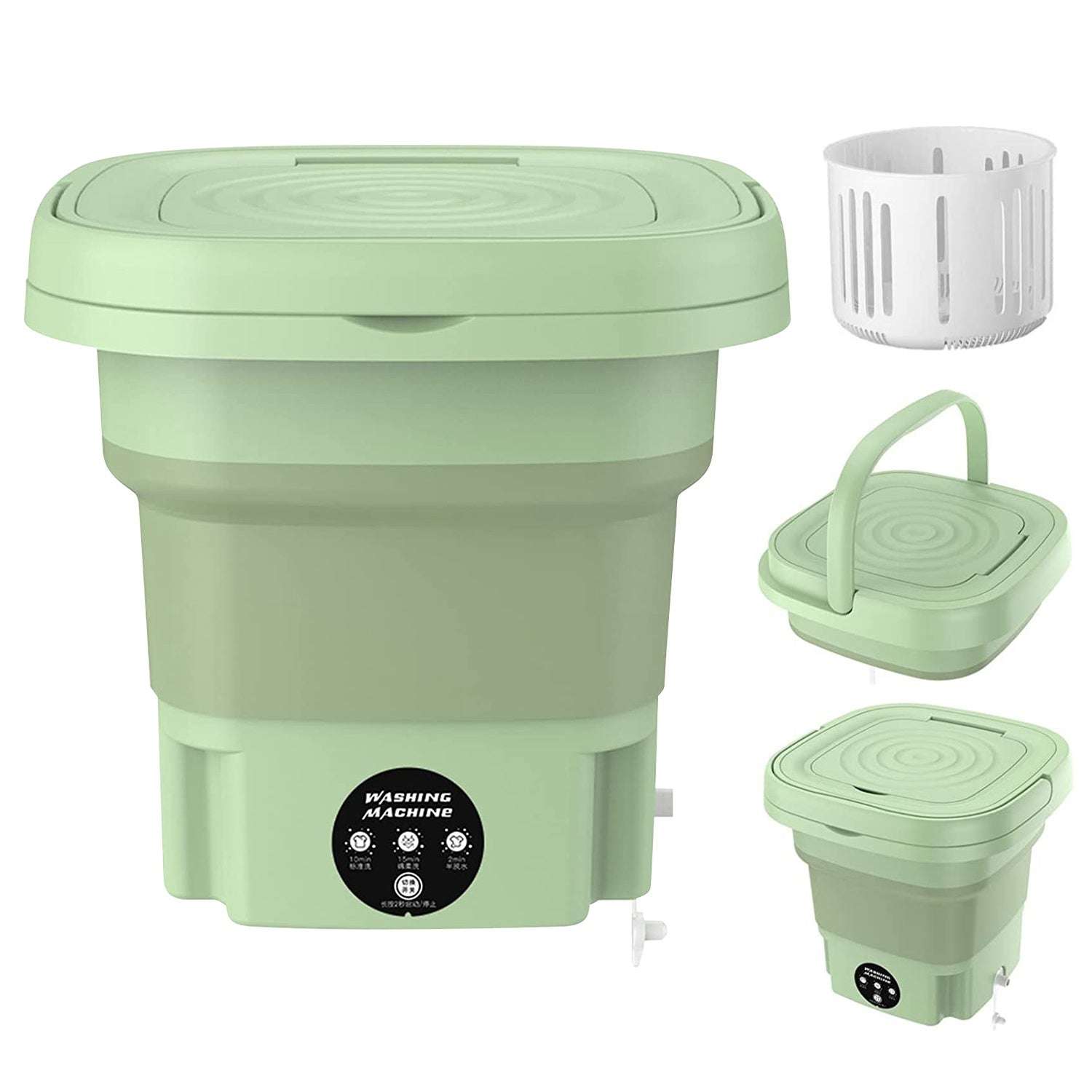 Foldable Portable Washing Machine with 3 Modes 8L Capacity