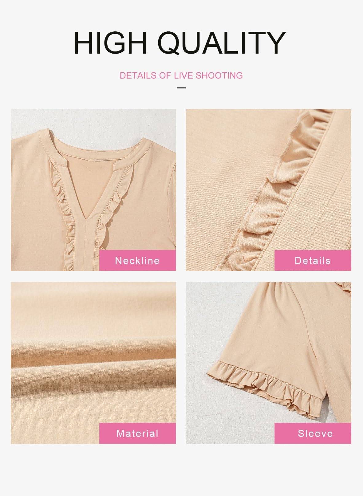 V Neck A Line Mini Dress For Women With Ruffle Detail