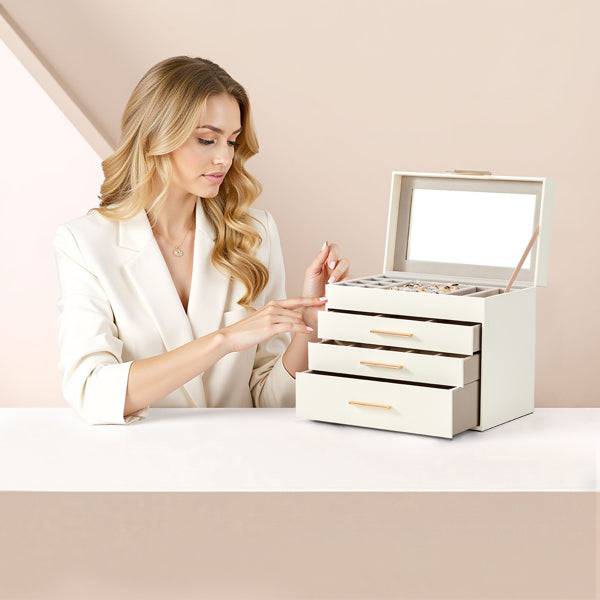 Jewelry Box with Clear Top and Velvet Lining