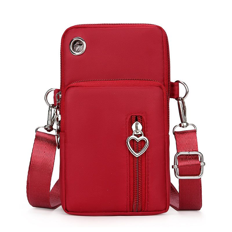 Canvas Phone Bag Crossbody Mobile Pouch