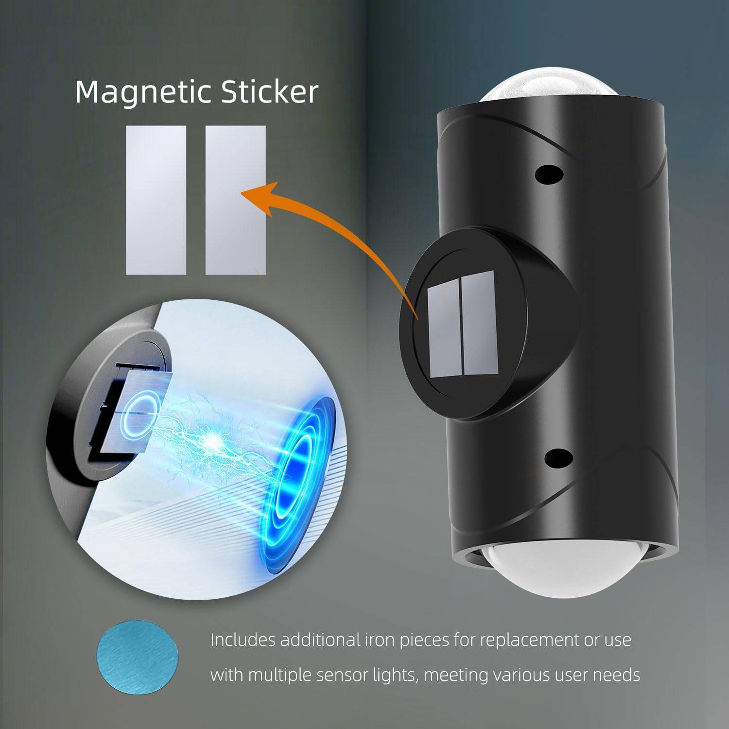 Rechargeable Motion Sensor Night Lights with Magnetic Mount