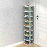 Shoe Rack 9 Tier Narrow Vertical Free Standing Organizer