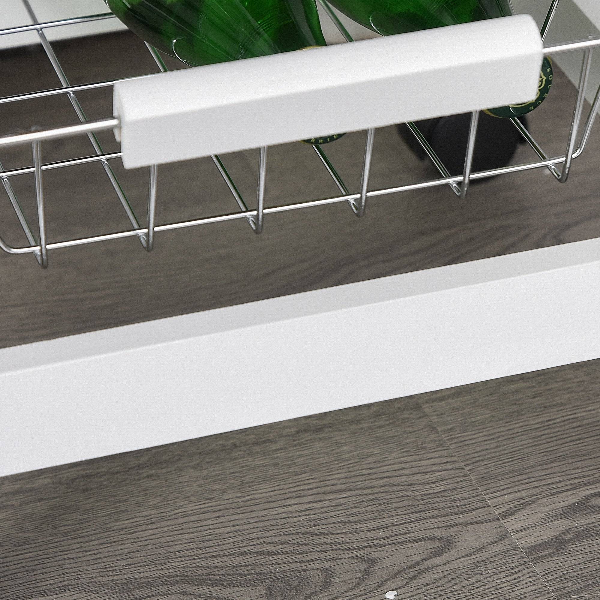 Mobile Kitchen Cart with Baskets and Drawer