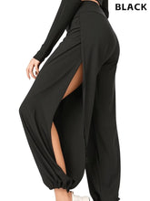 Boho Harem Pants with High Slit