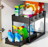 Under Sink Organizer Adjustable Shelf Cabinet Rack