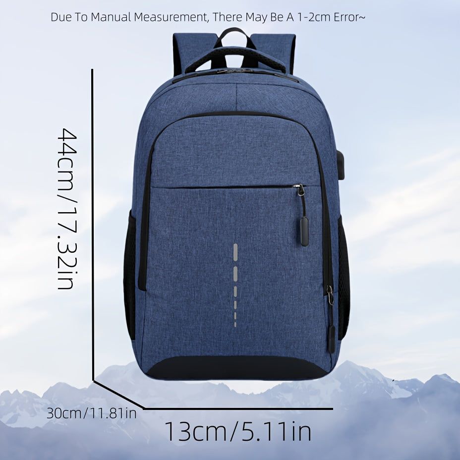 Nylon Laptop Backpack Large Capacity With Tablet Compartment
