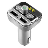 FM Transmitter Wireless Car Dual USB Fast Charge Music Play