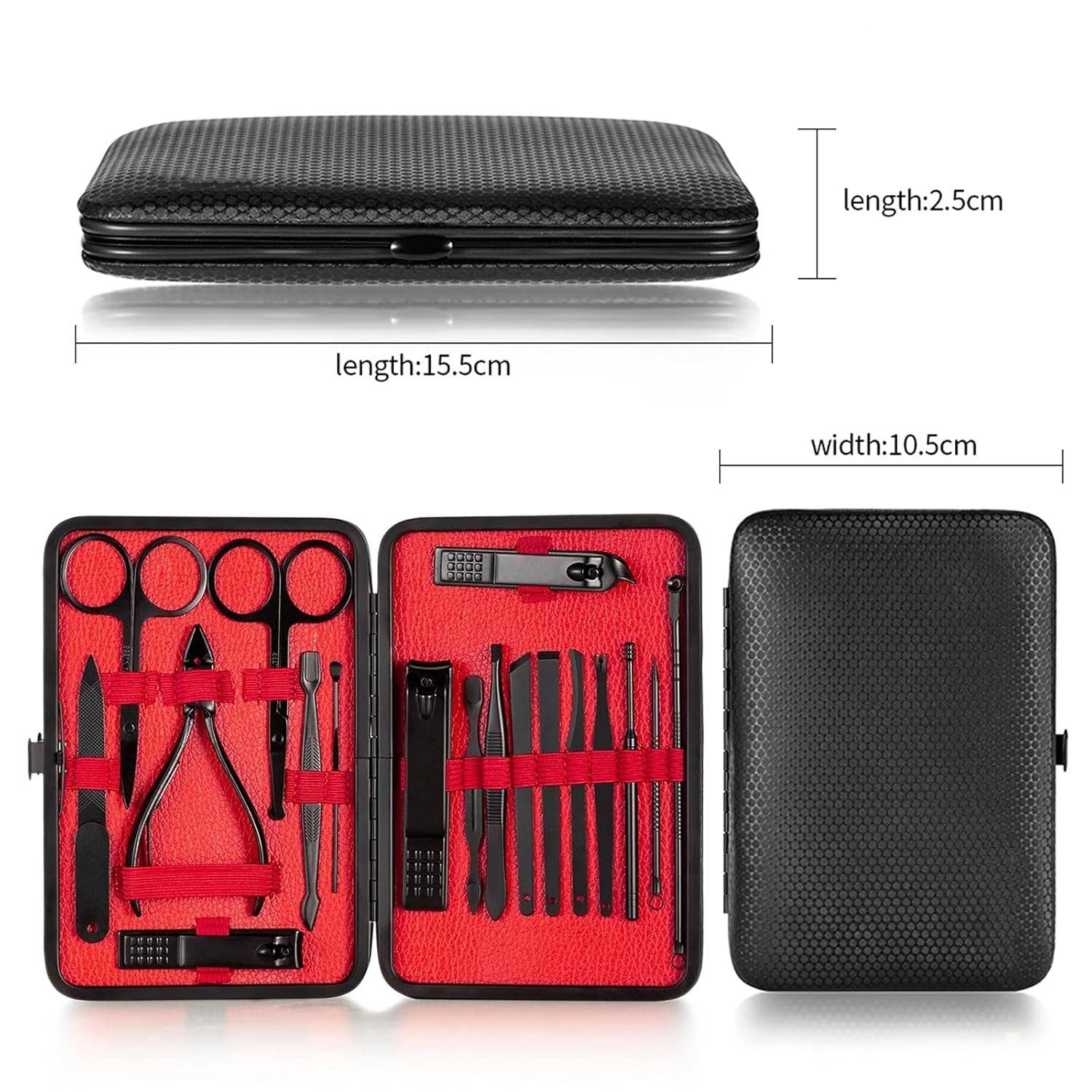Manicure Set 18 Piece Professional Nail Grooming Kit