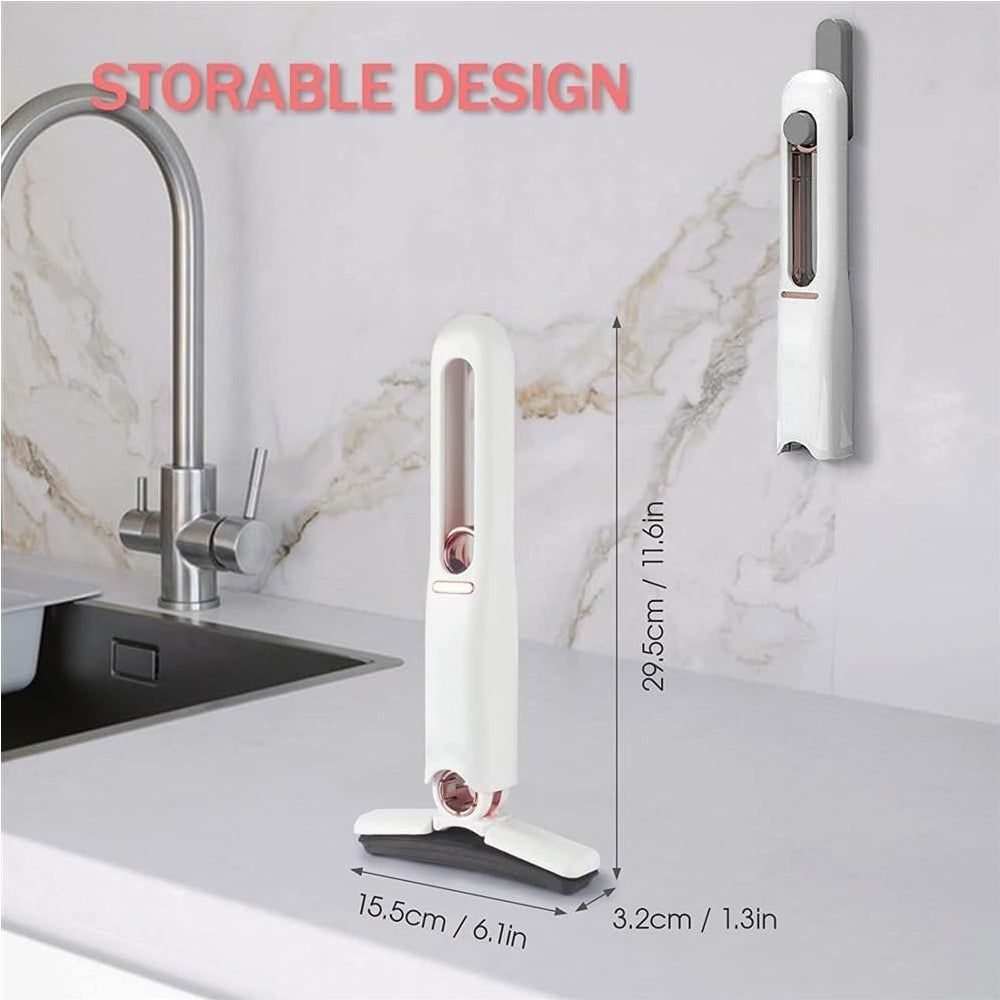 Self Squeeze Mini Mop with Washable Cleaning Heads